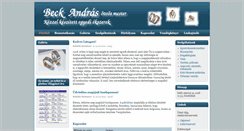 Desktop Screenshot of beckekszer.hu